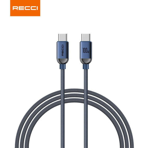 RECCI 100W TYPE C To TYPE C Cable Fast Charging RS09CC