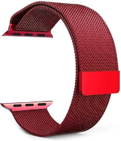 سوار معدن مغناطيسي لساعات ابل - Magnetic Metal Strap For Apple Watch  متوافق مع اي ووتش الترا والتر 2 وسيريس 1/2/3/4/5/6/7/8/9 مقاس 42/44/45/49