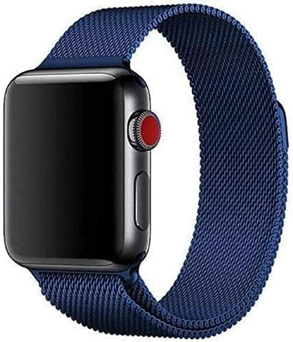 سوار معدن مغناطيسي لساعات ابل - Magnetic Metal Strap For Apple Watch  متوافق مع اي ووتش الترا والتر 2 وسيريس 1/2/3/4/5/6/7/8/9 مقاس 42/44/45/49