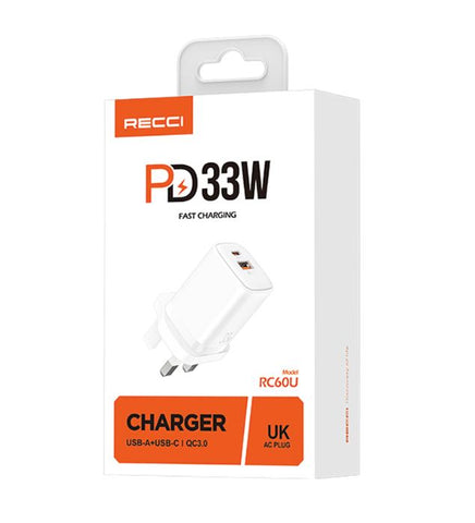 RECCI wall charger,33W EU charger