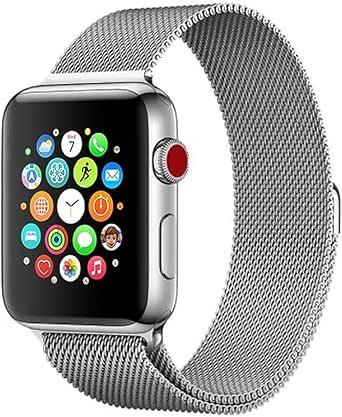 سوار معدن مغناطيسي لساعات ابل - Magnetic Metal Strap For Apple Watch  متوافق مع اي ووتش الترا والتر 2 وسيريس 1/2/3/4/5/6/7/8/9 مقاس 42/44/45/49