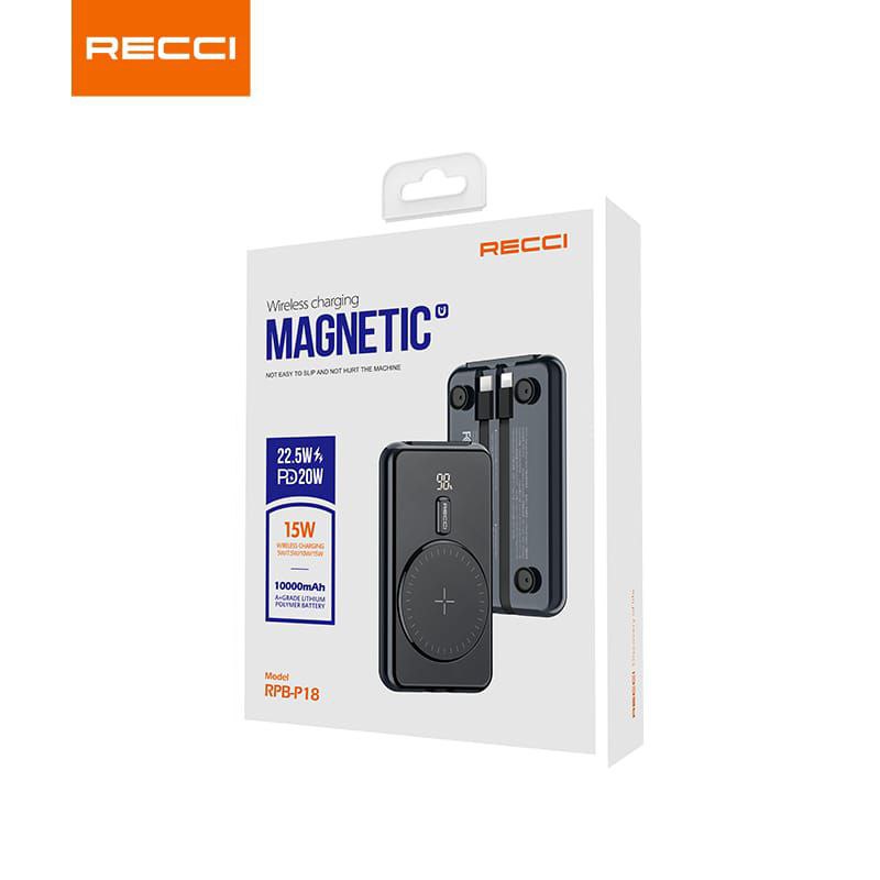 Recci Polaris Magnetic Power Bank 10000 MAh