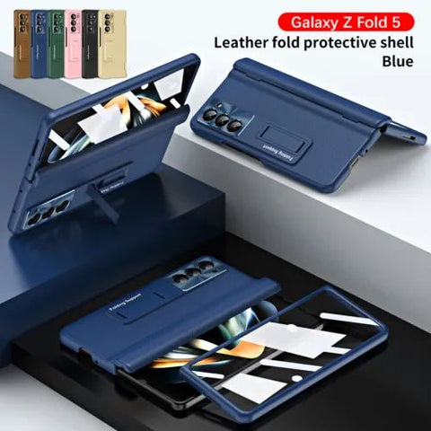 Case for Samsung Galaxy Z Fold 4/5, Hinge Coverage Protective Cases with Built - in Kickstand S Pen Screen Protector, Hard PC All - Inclusive Shockproof - NEXT STORE