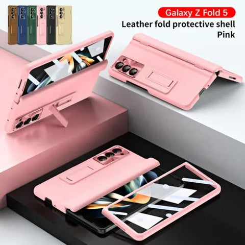 Case for Samsung Galaxy Z Fold 4/5, Hinge Coverage Protective Cases with Built - in Kickstand S Pen Screen Protector, Hard PC All - Inclusive Shockproof - NEXT STORE