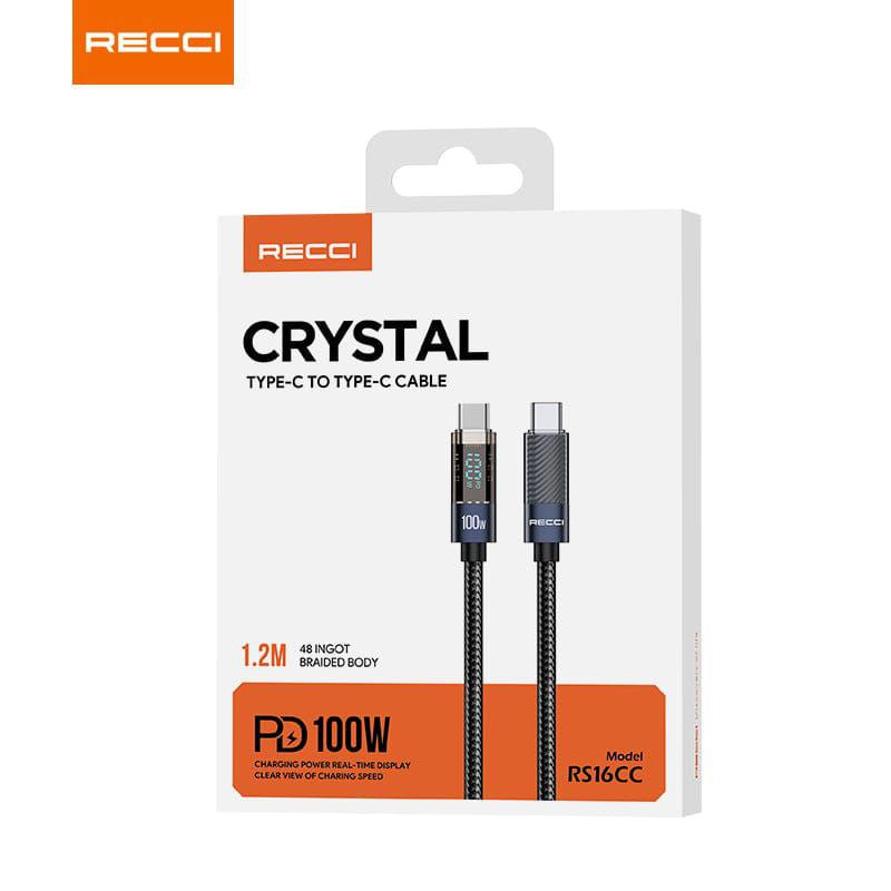 RECCI 100W Type C To Type C Cable Fast Charging