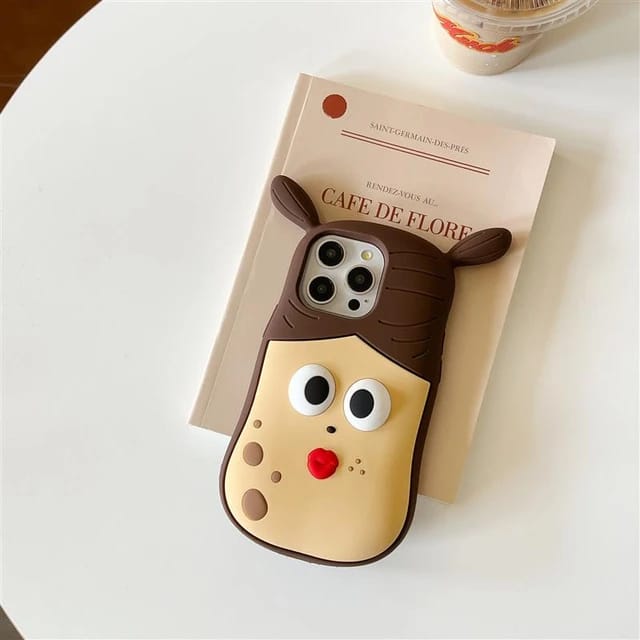 3D Funny Phone brown Case for iPhone