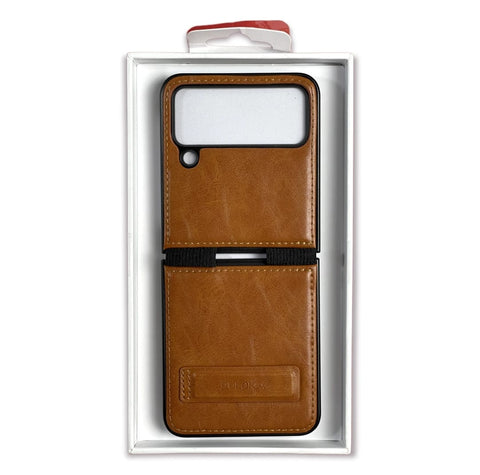 PUOLKA LEATHER CASE For Samsung Flip 4