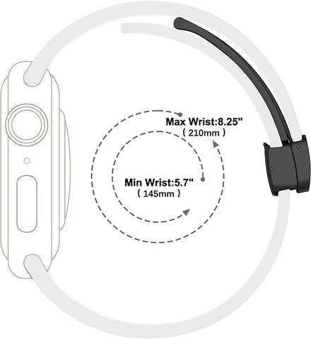 سوار مغناطيسي متوافق مع ساعة ابل الترا مقاس42/44/45/49 ملم، بتصميم رياضي ناعم من السيليكون متوافق مع سلسلة آي ووتش الترا والترا2 سيريس 1/2/3/4/5/6/7/8/9 - NEXT STORE
