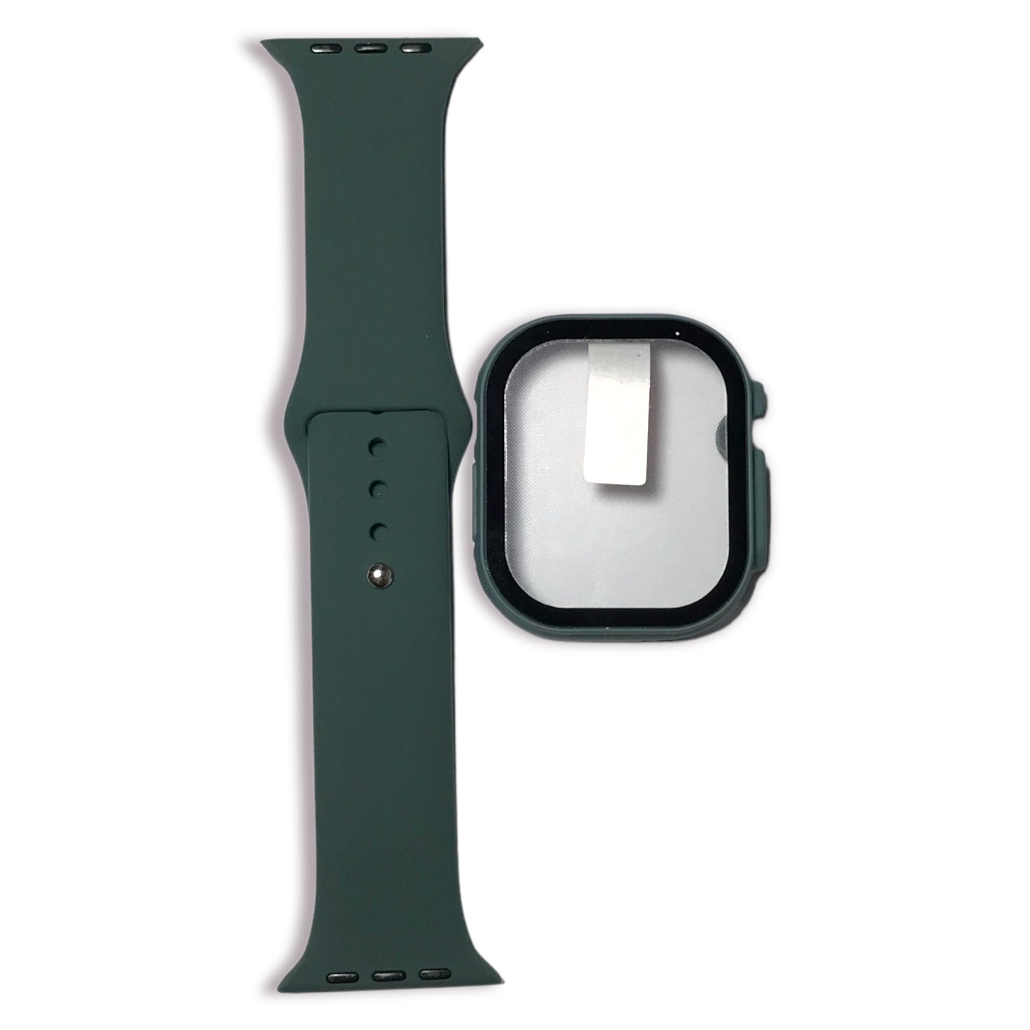 سوار سيليكون + كفر لساعات ابل - Silicone Strap + cover For Apple Watch - NEXT STORE