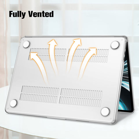 جراب متوافق مع ماك بوك برو من فينتاي مقاس 16.2 بوصة رقم الموديل A2485 - جراب حماية صلب وسهل التركيب لجهاز ماك بوك